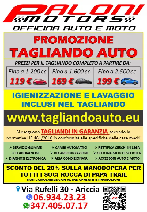 Locandina della convenzione con Paloni Motors